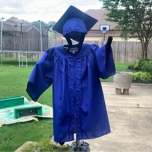 Kindergarten Graduation Cap and Gown Set - Royal Blue - Kids